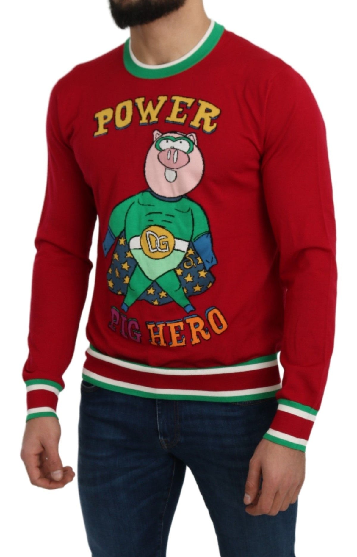 Dolce & Gabbana sweatshirts for men in red, product view 5