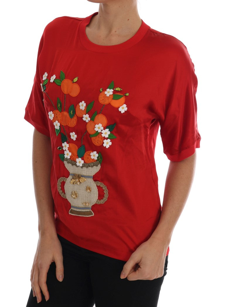 Dolce & Gabbana t-shirts for women in red, product view 2
