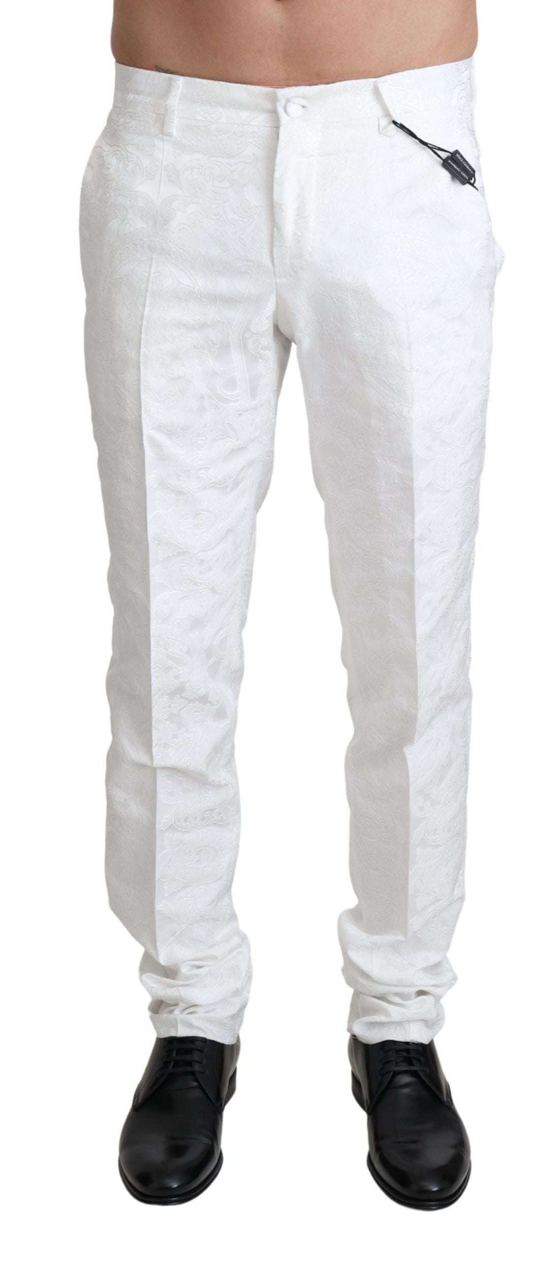 Dolce & Gabbana dress pants for men in white, product view 1