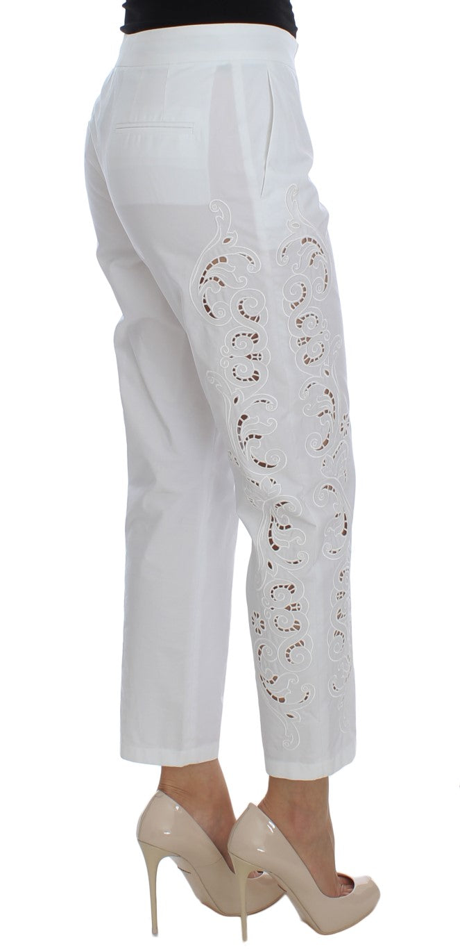 Dolce & Gabbana dress pants for women in white, product view 4