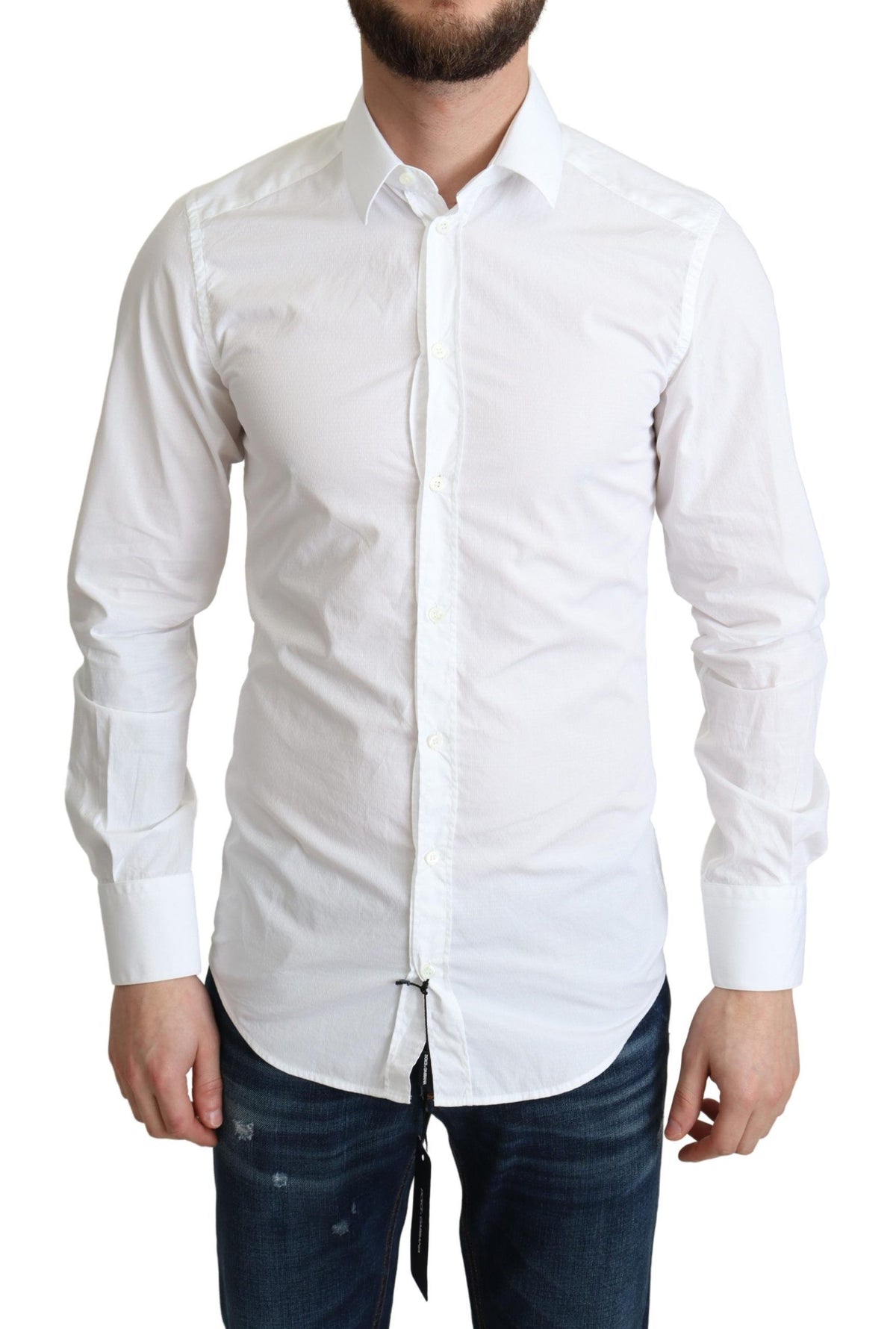 Dolce & Gabbana dress shirts for men in white, product view 1