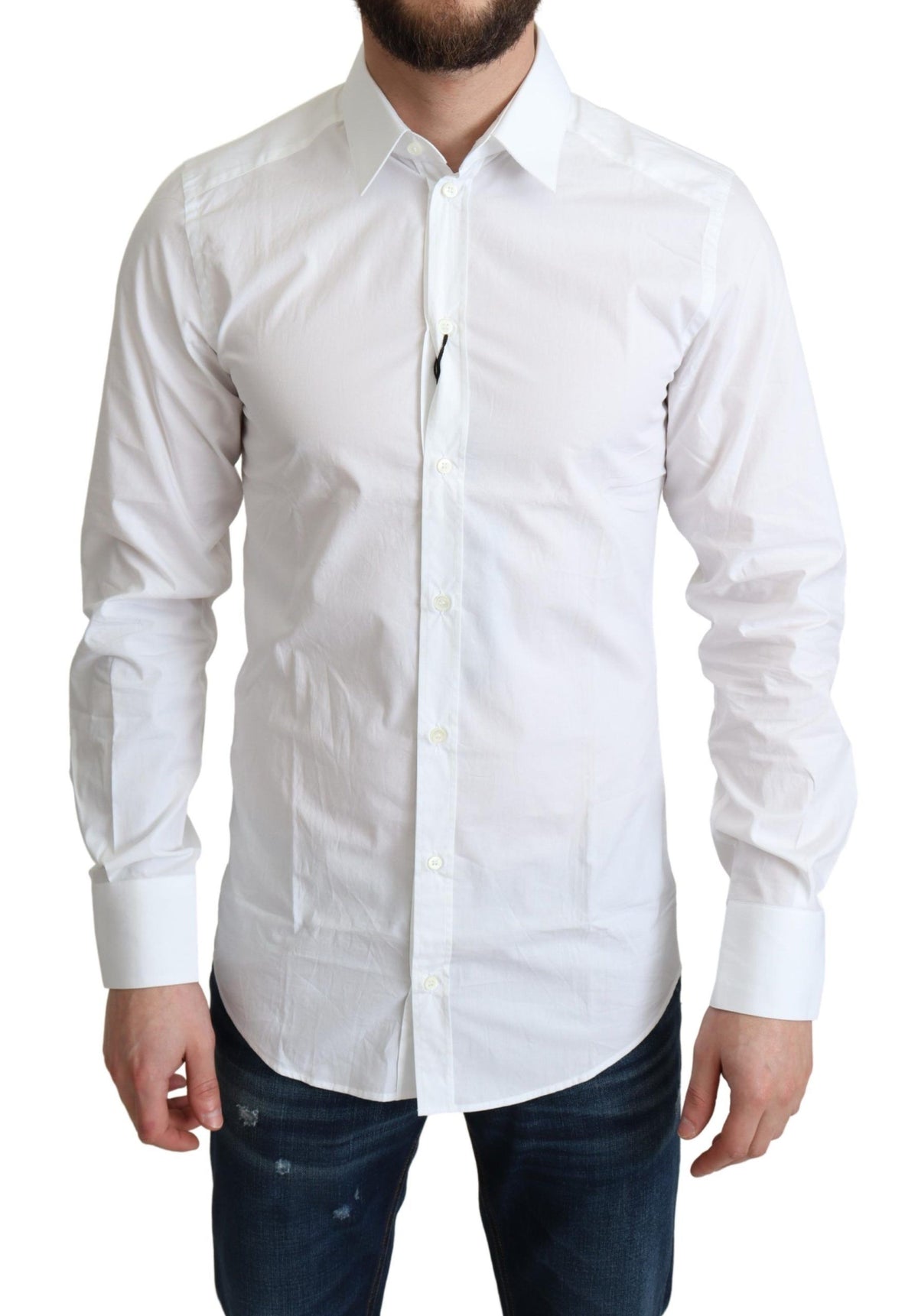 Dolce & Gabbana dress shirts for men in white, product view 1