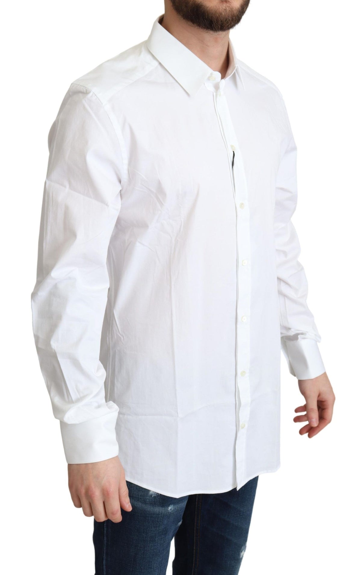 Dolce & Gabbana dress shirts for men in white, product view 2