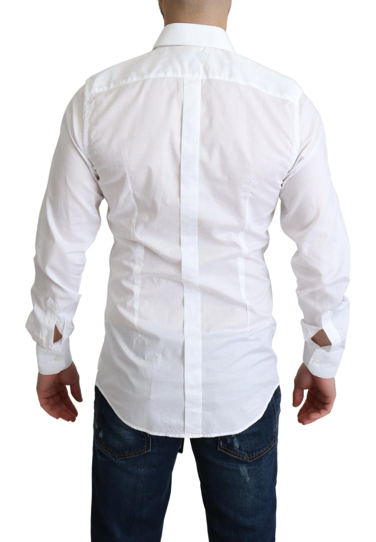 Dolce & Gabbana dress shirts for men in white, product view 3