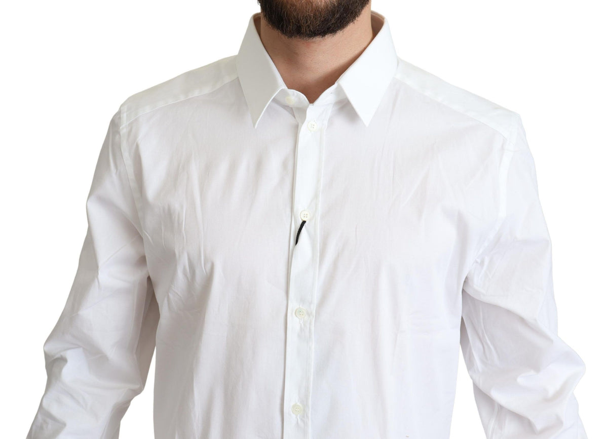 Dolce & Gabbana dress shirts for men in white, product view 4