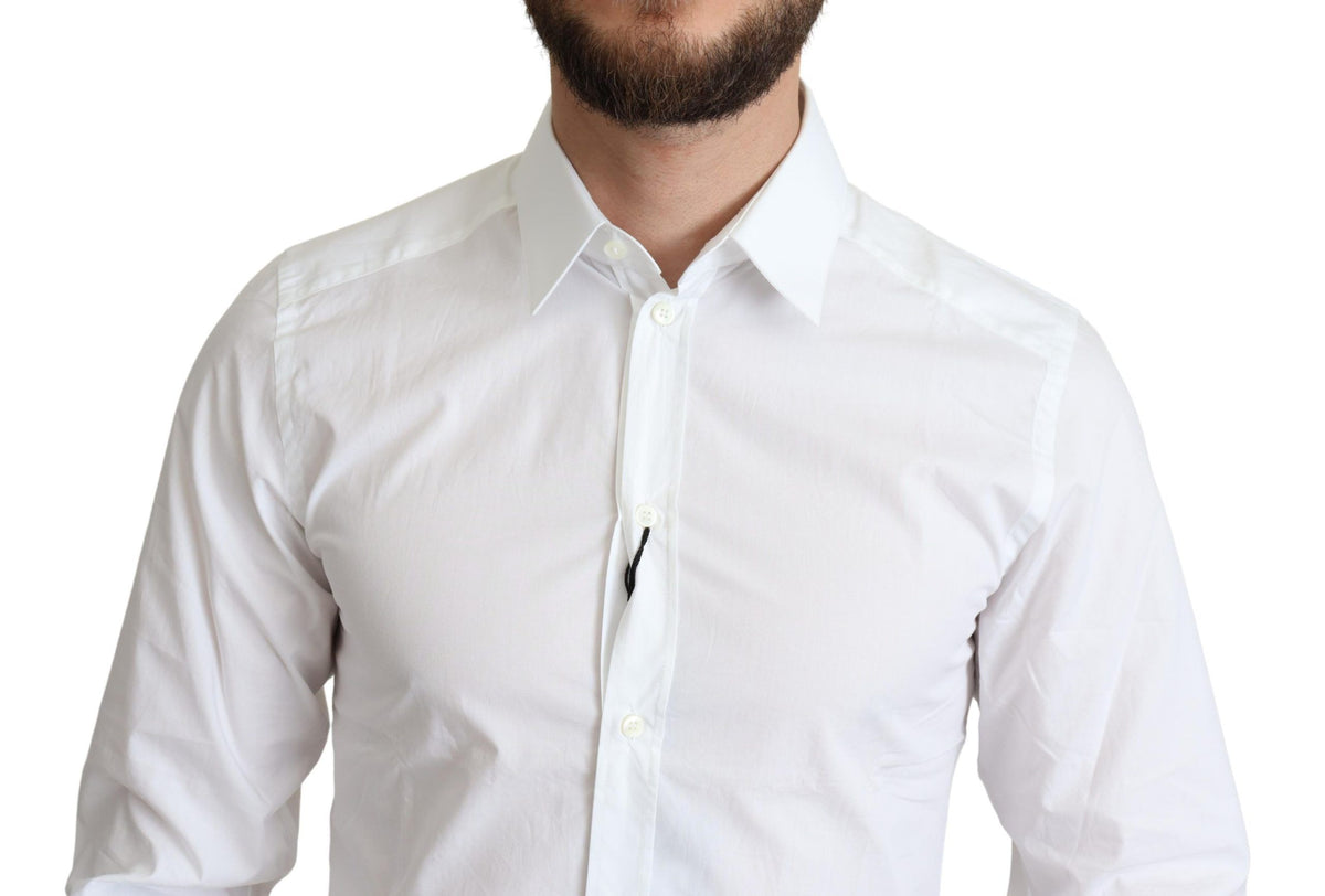 Dolce & Gabbana dress shirts for men in white, product view 4