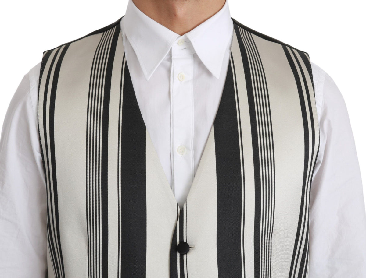 Dolce & Gabbana waistcoats for men in white gray, product view 3