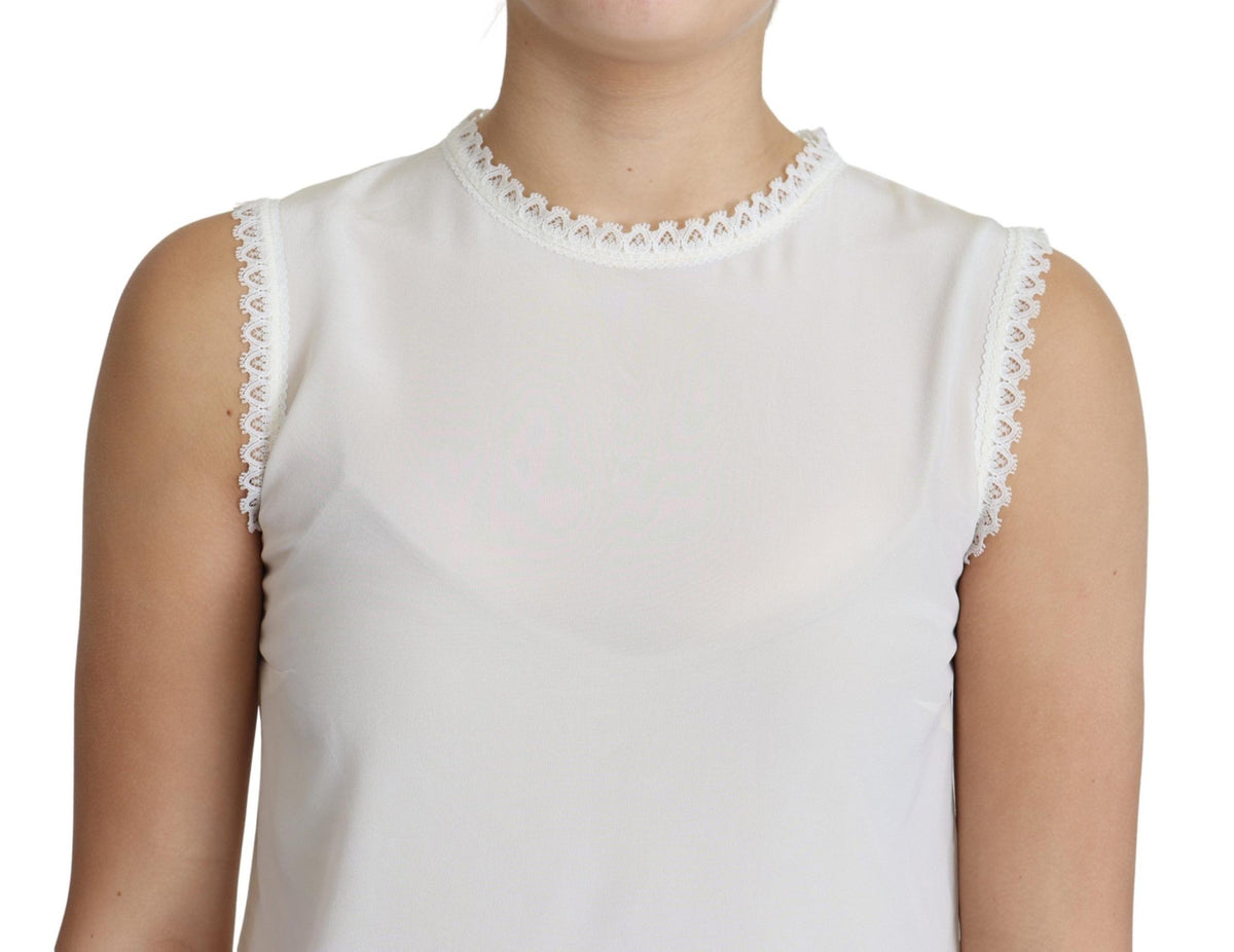 Dolce & Gabbana sleeveless for women in white, product view 3