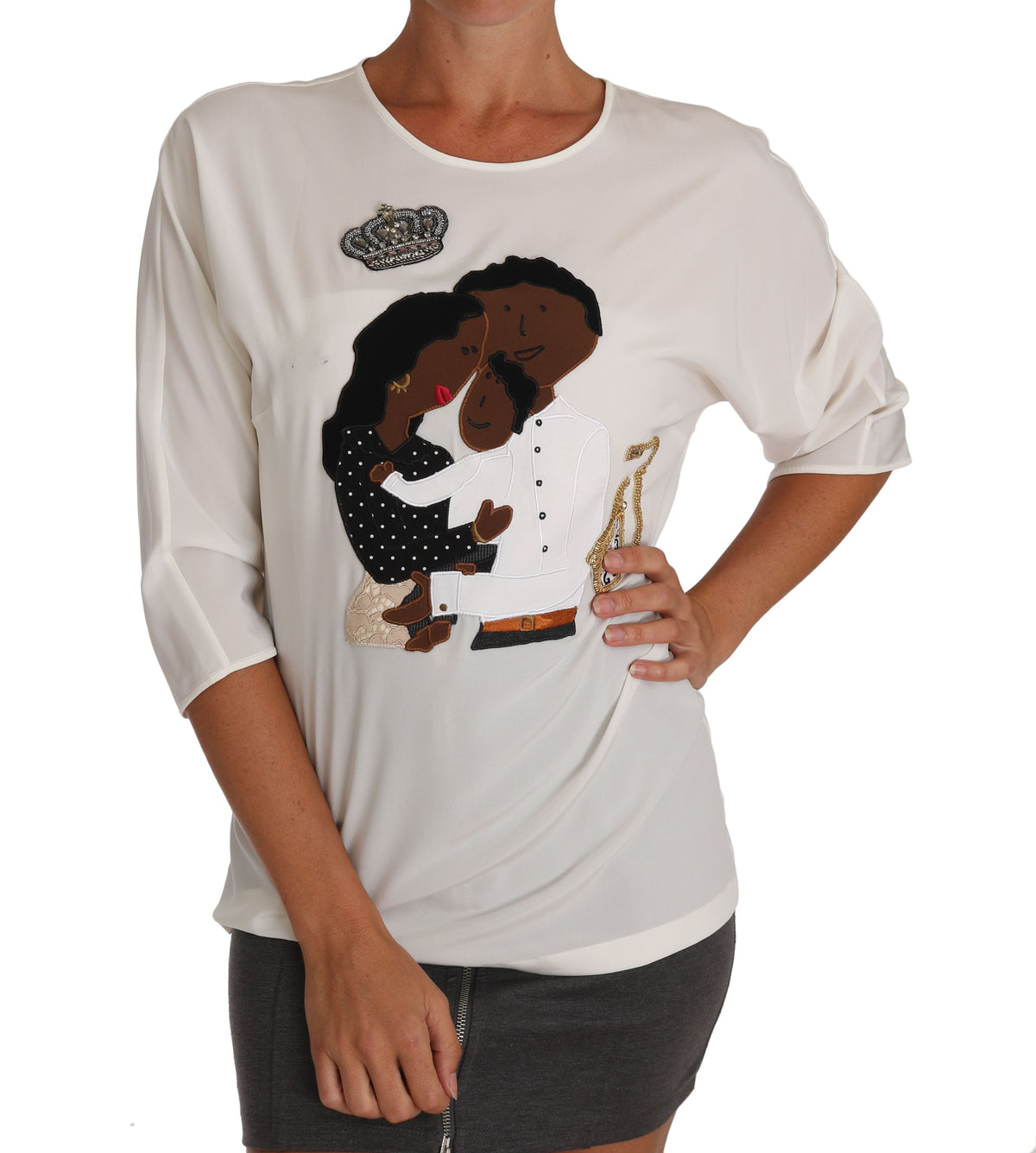 Dolce & Gabbana t-shirts for women in white, product view 1