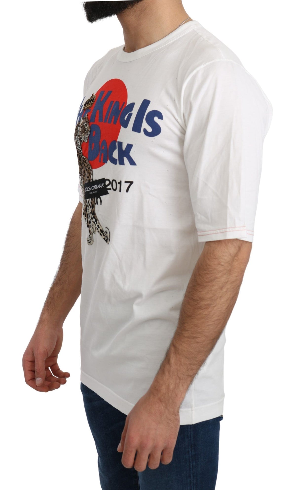 Dolce & Gabbana t-shirts for men in white, product view 2
