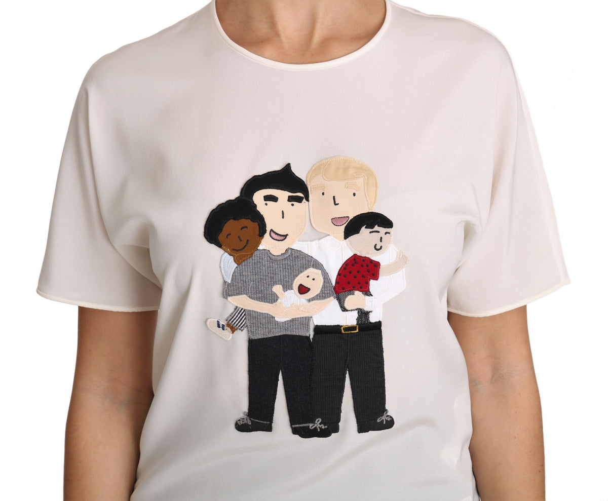 Dolce & Gabbana t-shirts for women in white, product view 4