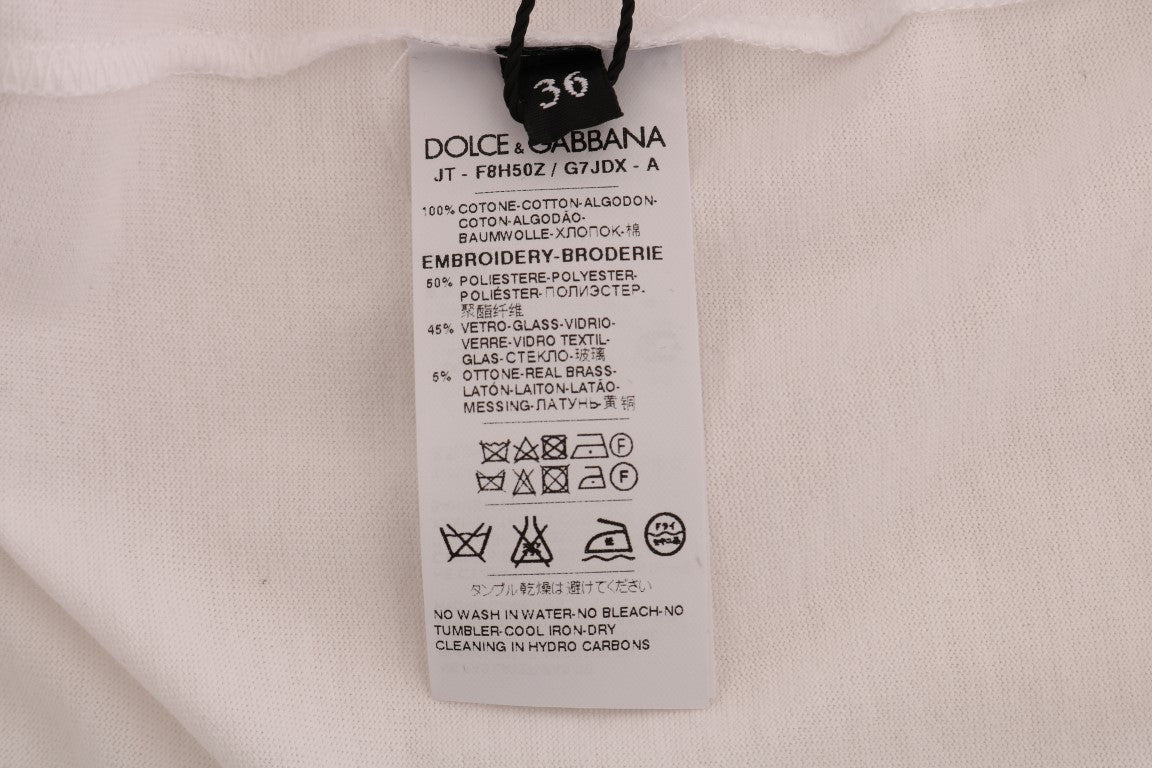 Dolce & Gabbana t-shirts for women in white, product view 6