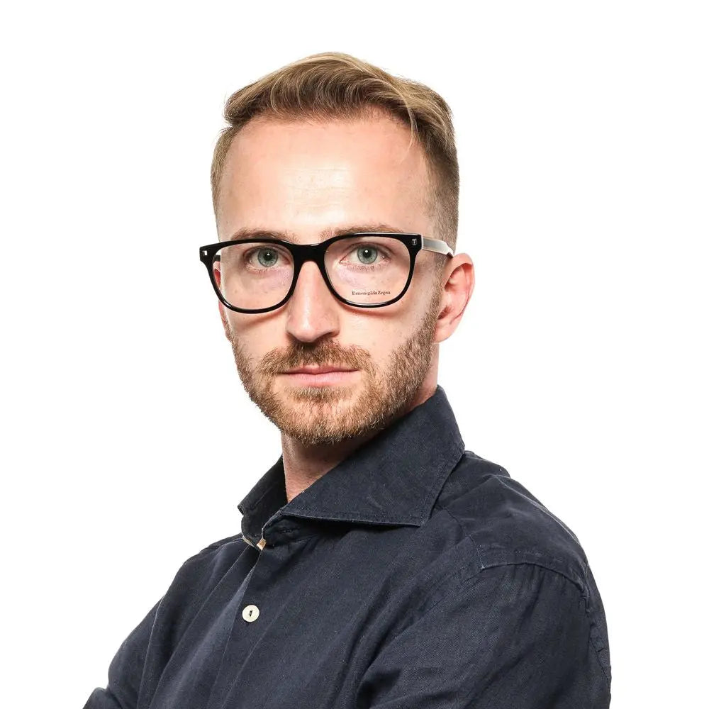 Ermenegildo Zegna glasses (frames) for men in black, product view 4