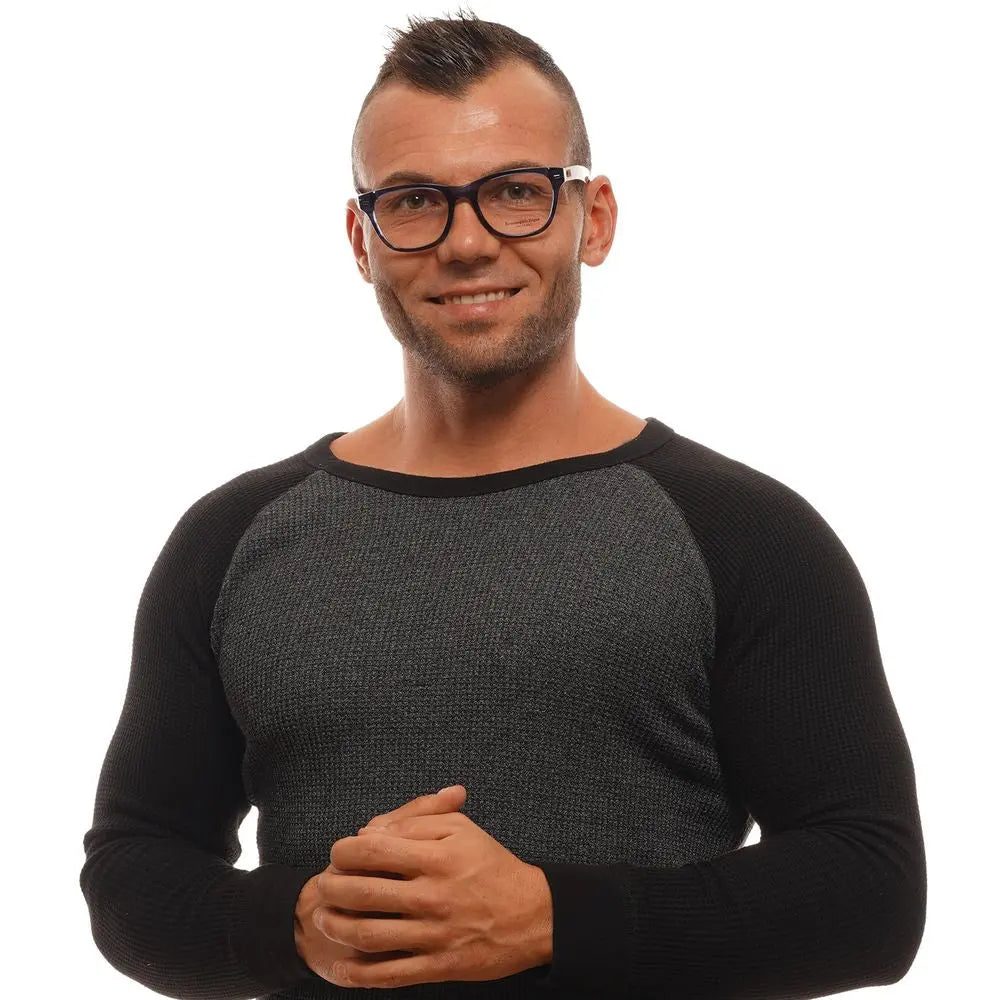Ermenegildo Zegna glasses (frames) for men in blue, product view 4