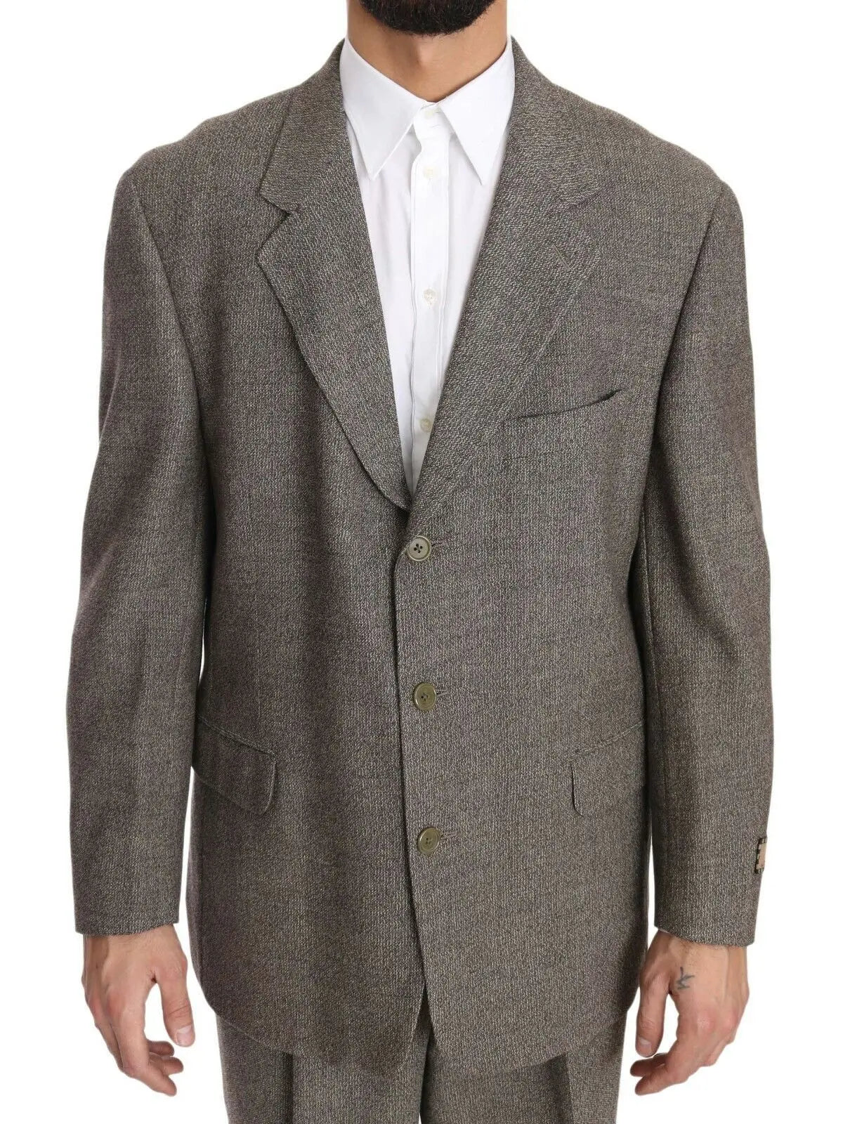Fendi two-piece suits for men in brown, product view 4