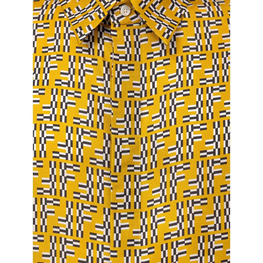 Fendi shortsleeve for men in yellow, product view 3