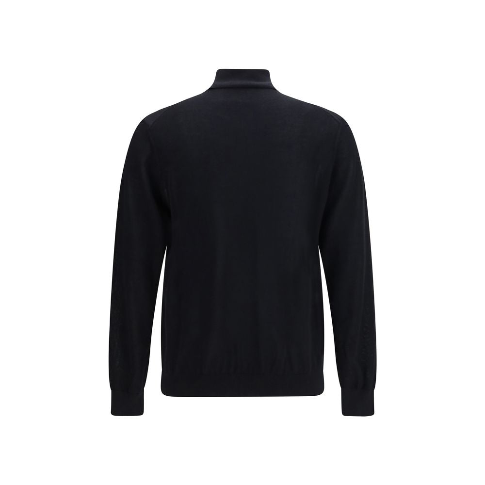 Giorgio Armani turtlenecks for men in black, product view 2