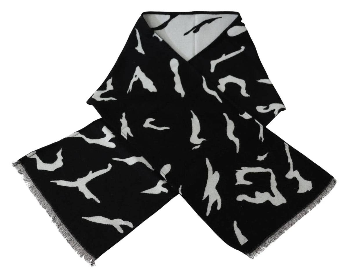 Givenchy scarves for women in black/white, product view 4