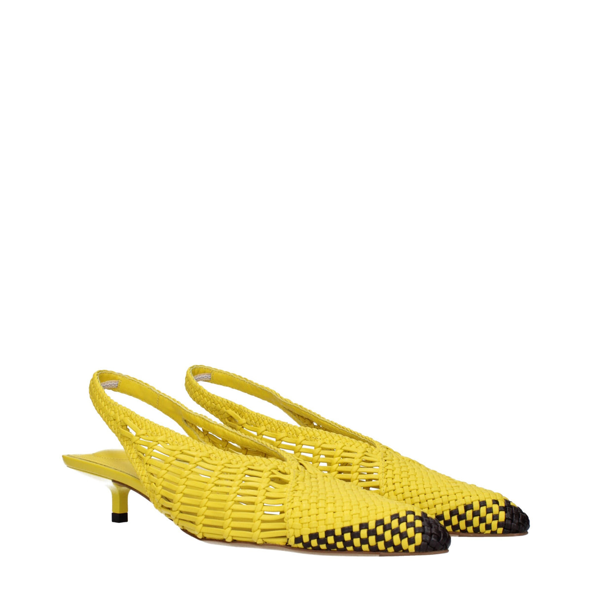 Jacquemus flat for women in yellow, product view 2