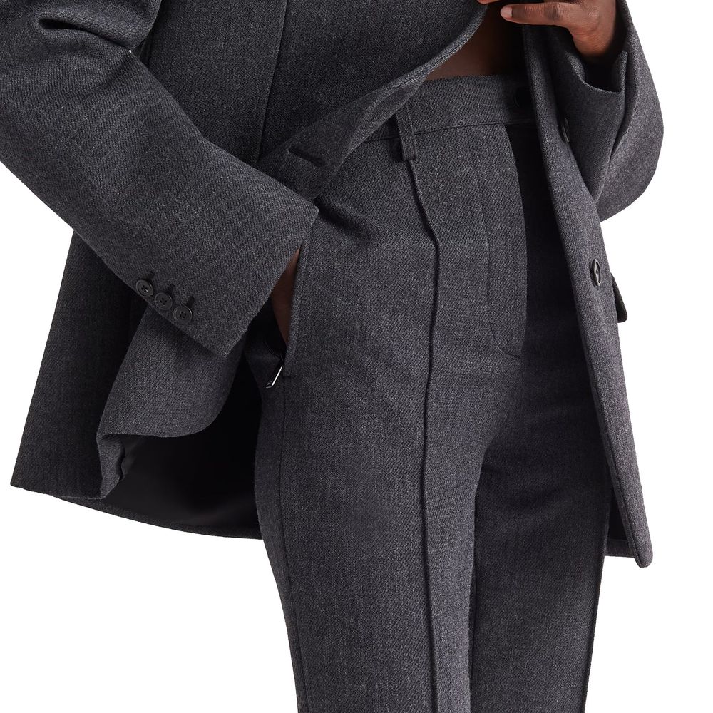 Prada pants for women in gray, product view 3