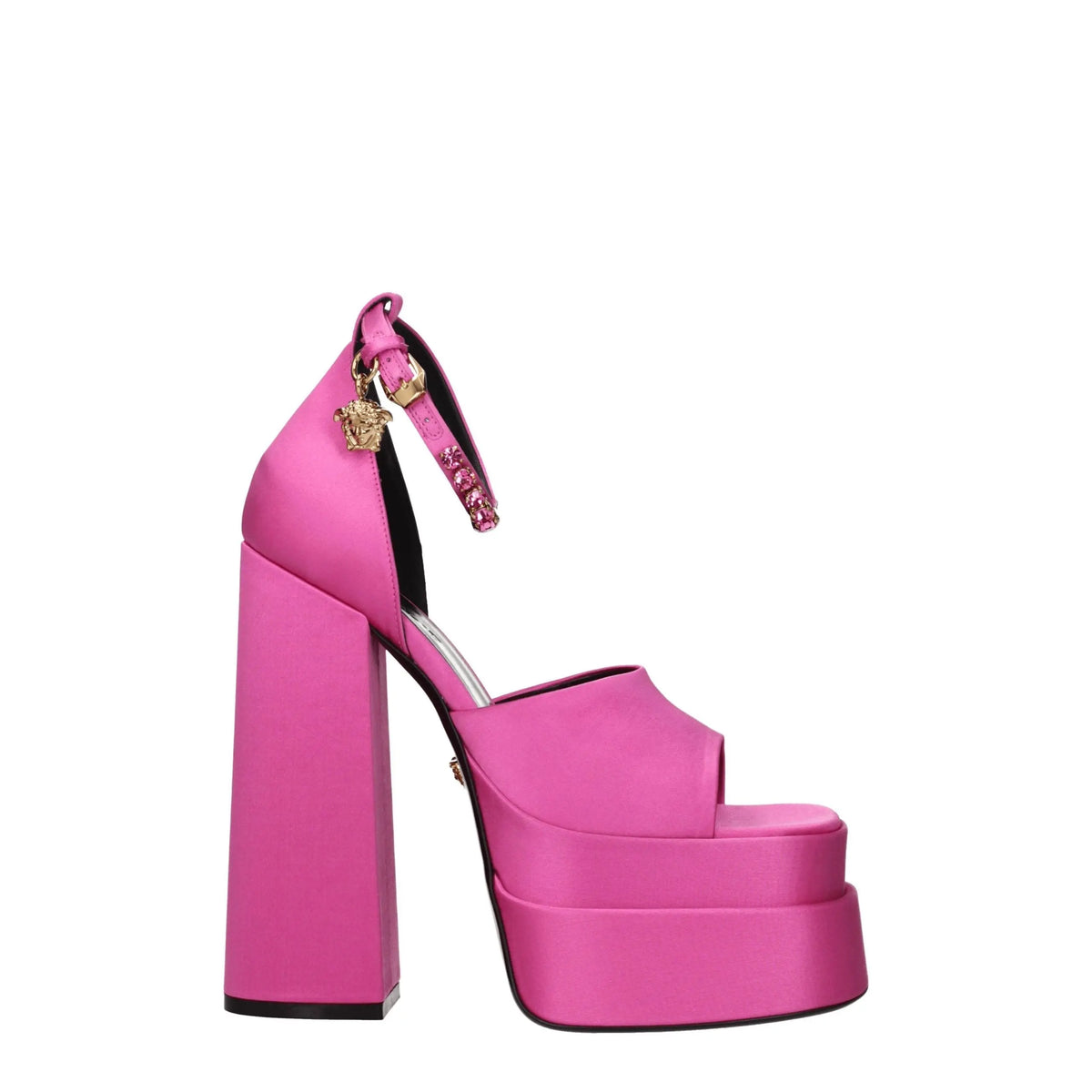 Versace platforms for women in pink, product view 1