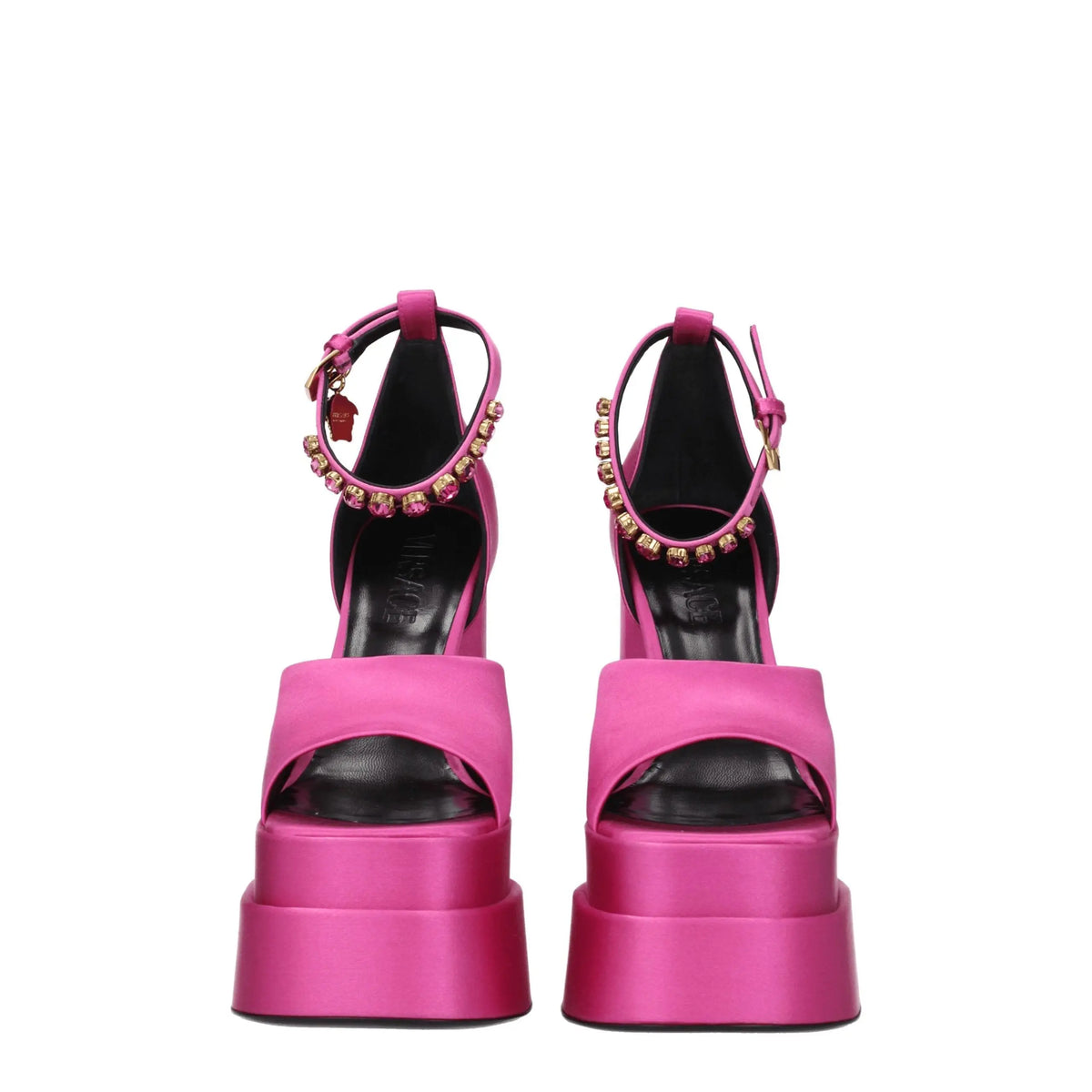 Versace platforms for women in pink, product view 3